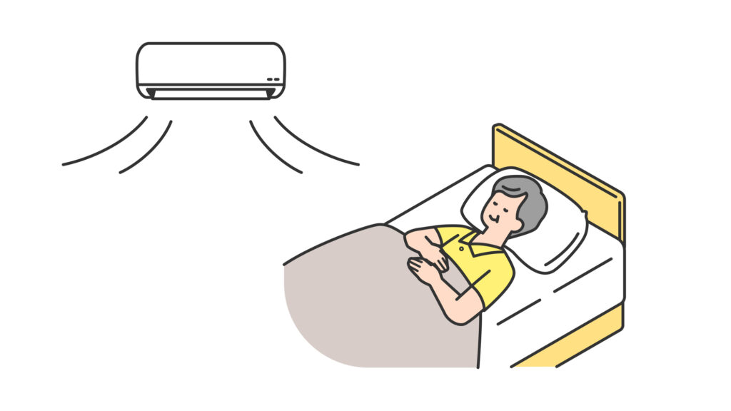 夏の寝室、何度に設定していますか?最新研究が示す「24℃未満」の重要性と寝具の役割